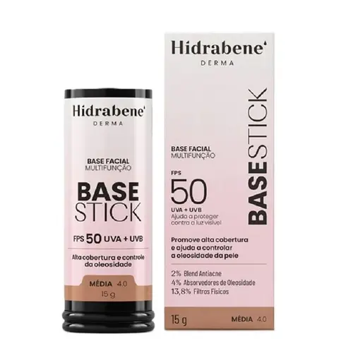 Base Stick Protetor Solar Hidrabene FPS50 Média 4.0 15g