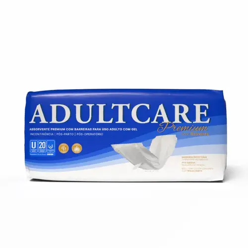 Absorvente Geriátrico Adultcare Premium com Barreira 20 Unidades