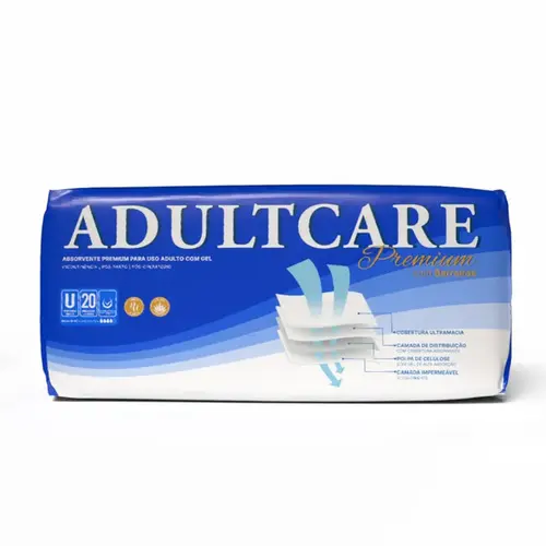 Absorvente Geriátrico Adultcare Premium com Barreira 20 Unidades