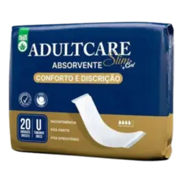 Absorvente Geriátrico Adultcare Slim Gel 20 Unidades