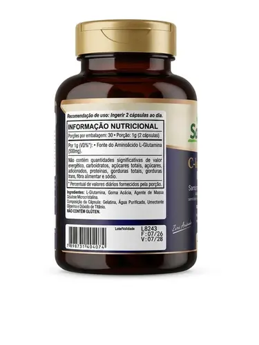 Glutamina Sinevit Glutaliz Equilíbrio 60 Cápsulas