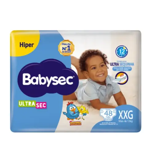 Fralda Babysec Ultrasec Hiper XXG 48 Unidades