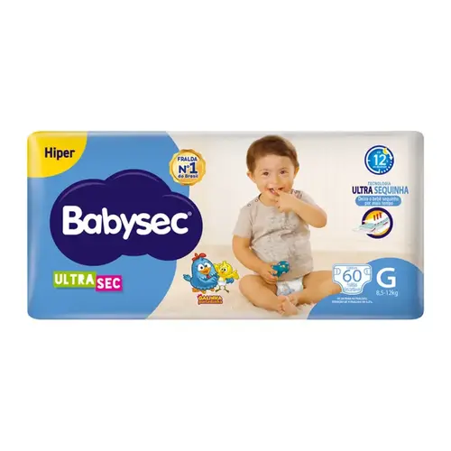 Fralda Babysec Ultrasec Hiper G 60 Unidades
