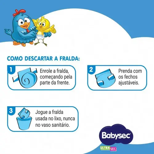 Fralda Babysec Ultrasec Hiper G 60 Unidades