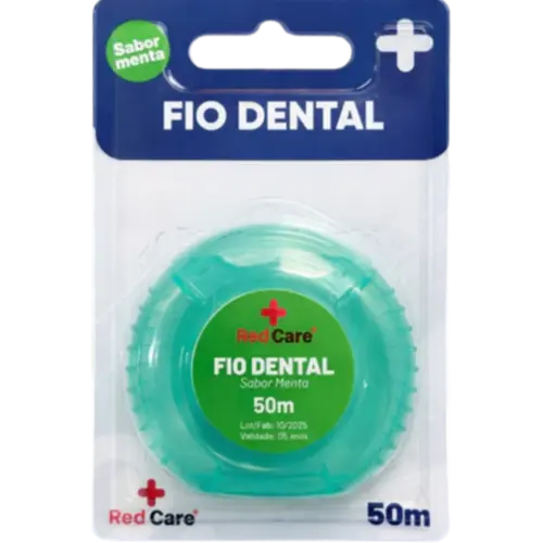 Fio Dental Redcare Sabor Menta 50 Metros