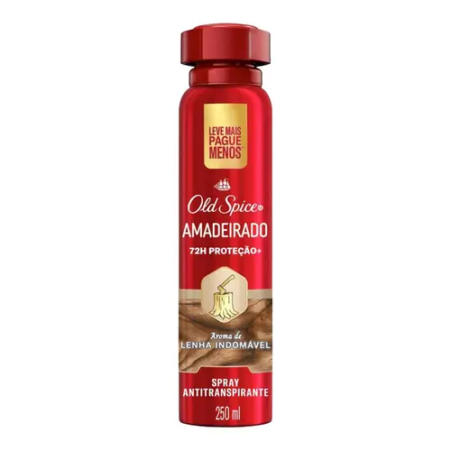 Desodorante Masculino Old Spice Amadeirado Aerosol 250ml