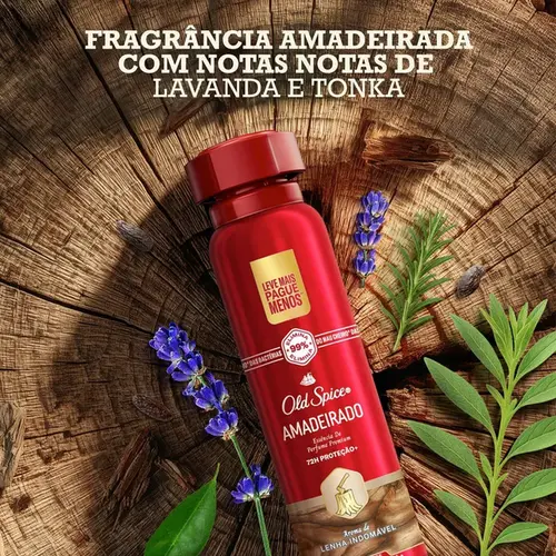 Desodorante Masculino Old Spice Amadeirado Aerosol 250ml