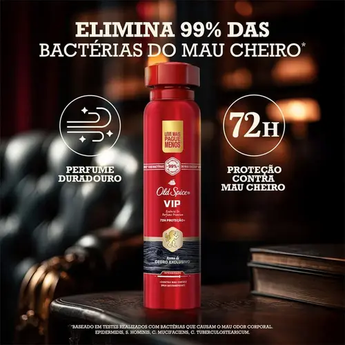 Desodorante Masculino Old Spice V.I.P Aerossol 250ml