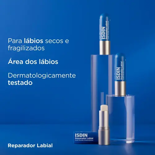 Reparador Labial ISDIN Stick com Ácido Hialurônico 4g