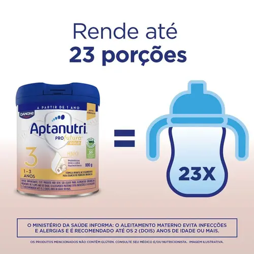 Fórmula Infantil Aptanutri Profutura Gold de 1 a 3 Anos 800g
