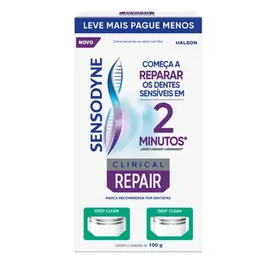 Kit Creme Dental Sensodyne Clinical Repair 2 Unidades Leve Mais Pague Menos 100g