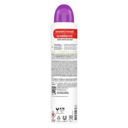 Desodorante Feminino Dove Fresh Care Lavanda & Baunilha 72h Aerossol 250ml