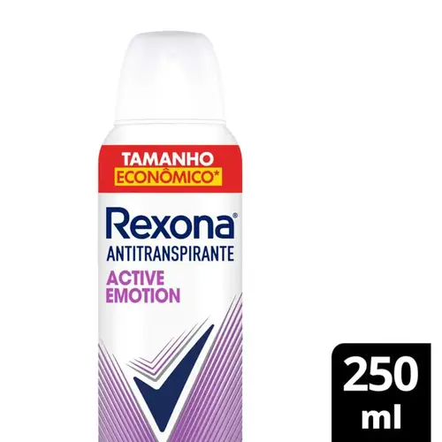 Desodorante Feminino Rexona Active Emotion Dry 72h Aerossol 250ml