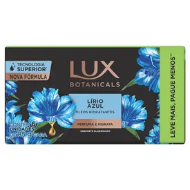 Kit 6 Sabonete em Barra Lux Botanicals Lírio Azul 85g Cada