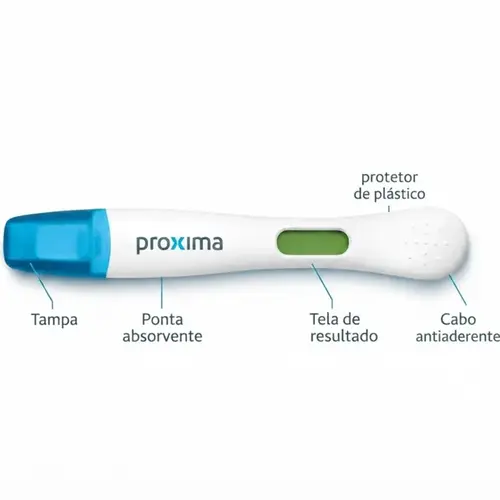 Teste de Gravidez Digital com Indicador de Dias Proxima Alive