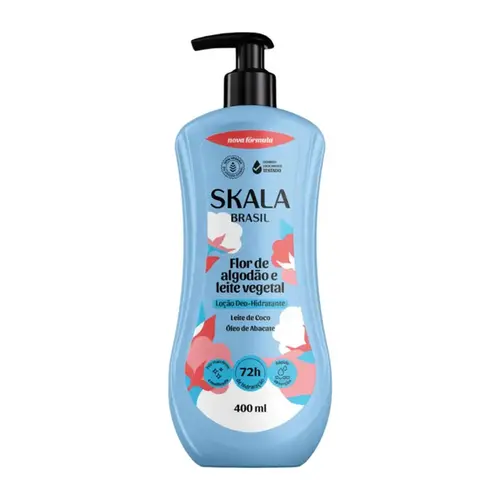 Loção Deo-Hidratante Skala Flor de Algodão e Leite Vegetal 400ml