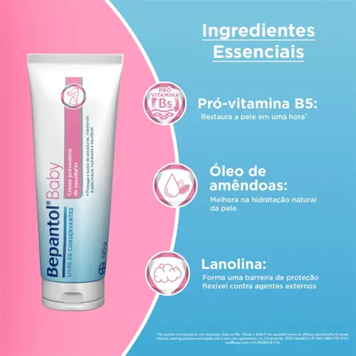 Kit Creme Antiassaduras Bepantol Baby 120g 2 Unidades