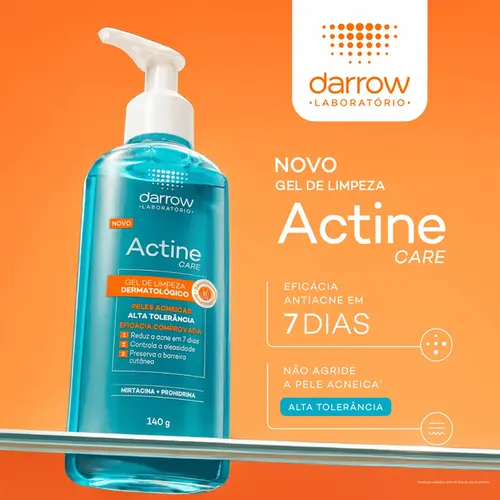 Gel de Limpeza Facial Darrow Actine Care Antiacne 140g