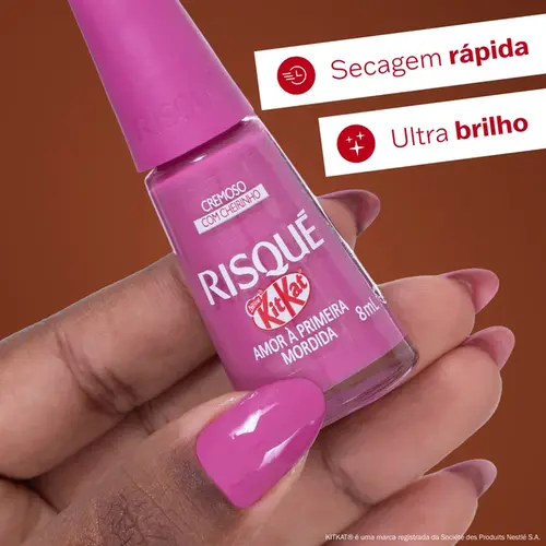 Esmalte Risqué KitKat Amor à Primeira Mordida Cremoso 8ml