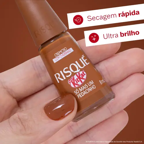 Esmalte Risqué & KitKat Só Mais Um Pedacinho Cremoso 8ml