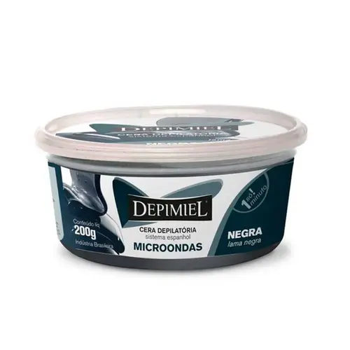 Cera Depilatória Depimiel Lama Negra para Micro-ondas 200g