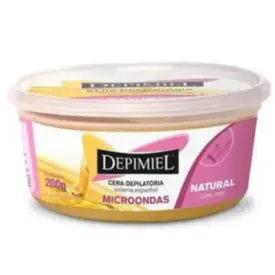 Cera Depilatória Depimiel Natural com Mel para micro-ondas 200g