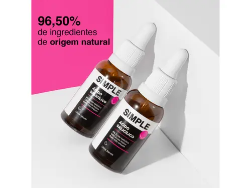 Ultra Sérum Facial Simple Organic Ácido Salicílico 2% 30ml