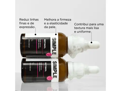 Ultra Sérum Facial Simple Organic Retinol 0,3% 30ml