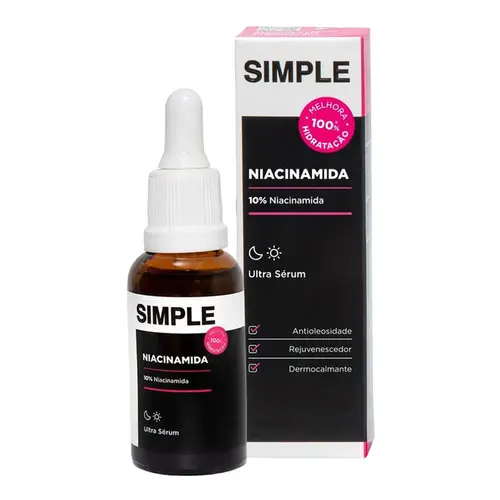 Ultra Sérum Facial Simple Organic Niacinamida 10% 30ml