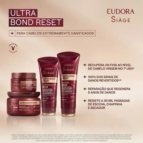 Shampoo Eudora Siàge Ultra Bond Reset 250ml