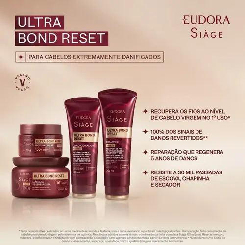 Condicionador Eudora Siàge Ultra Bond Reset 200ml