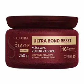 Máscara Capilar Regeneradora Eudora Siàge Ultra Bond Reset 250g