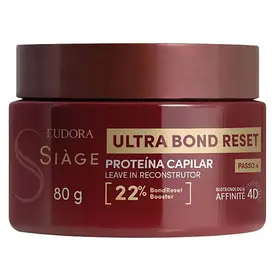 Leave-In Reconstrutor Eudora Siàge Ultra Bond Reset Proteína Capilar 80g