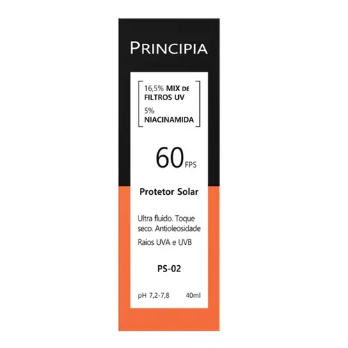 Protetor Solar Facial Principia PS-02 FPS60 40ml