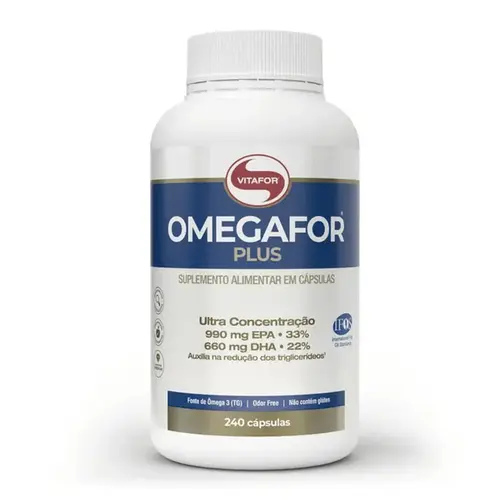 Omegafor Plus Vitafor Ômega 3 EPA e DHA 240 Cápsulas