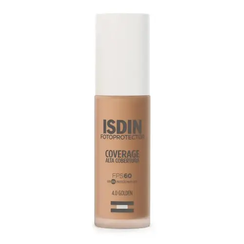 Protetor Solar Facial ISDIN Coverage 4.0 Golden FPS60 30g