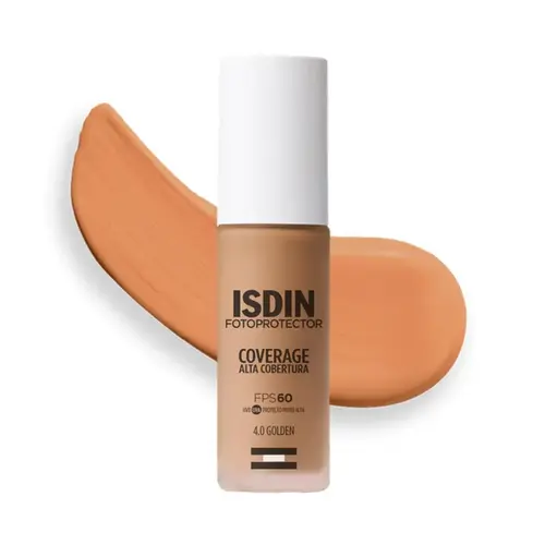 Protetor Solar Facial ISDIN Coverage 4.0 Golden FPS60 30g