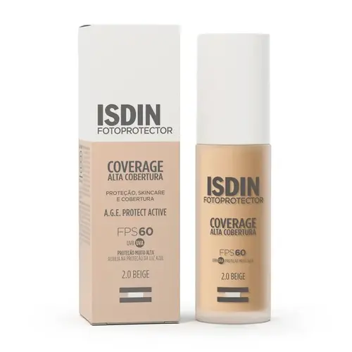Protetor Solar Facial ISDIN Coverage 2.0 Beige FPS60 30g