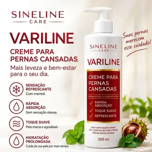 Creme para Varizes Variline Sineline Care 300ml