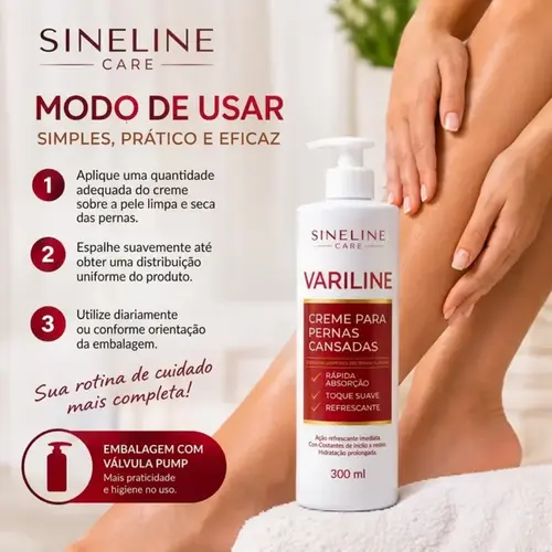 Creme para Varizes Variline Sineline Care 300ml