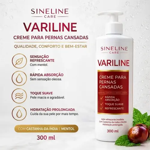 Creme para Varizes Variline Sineline Care 300ml