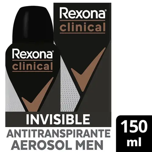 Desodorante Rexona Clinical Invisible Aerosol Masculino 150ml