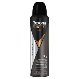 Desodorante Rexona Clinical Invisible Aerosol Masculino 150ml