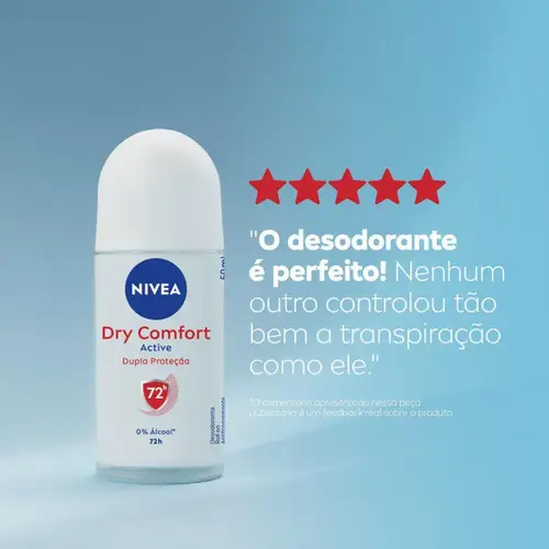 Desodorante Feminino Nivea Active Dry Comfort Roll On 50ml