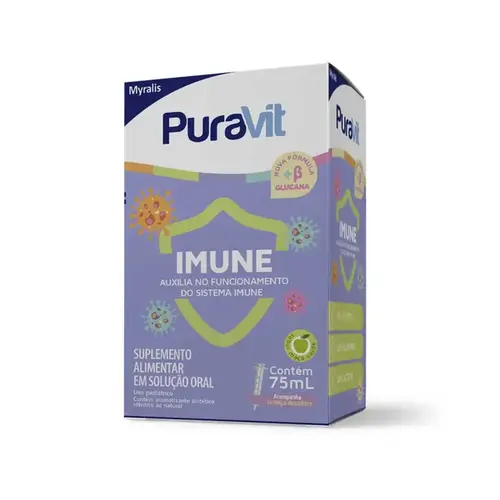 Suplemento Alimentar Infantil Puravit Imune Xarope 75ml