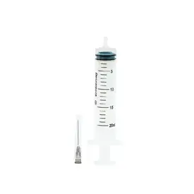 Seringa com Agulha Descarpack 20ml 25 x 0,70mm Bico Luer Slip - 1 Unidade