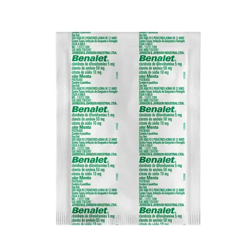 Pastilhas Benalet Menta 4 Pastilhas