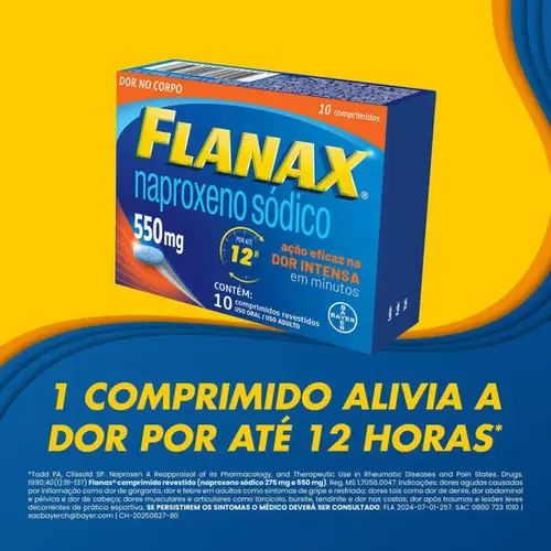 Flanax 550mg 10 Comprimidos