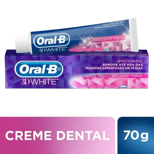 Creme Dental Oral-B 3D White Brilliant Fresh 140g