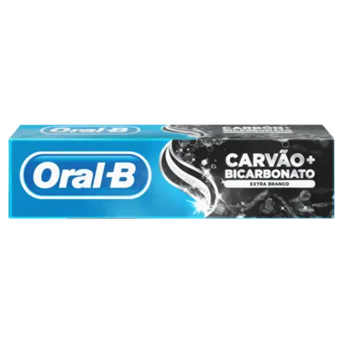 Creme Dental Oral B Extra Branco Bicarbonato + Carvão 70g